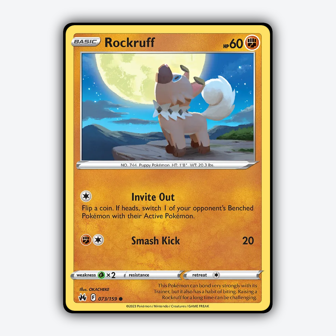 Rockruff 073/159 - Crown Zenith Set - Card Rug