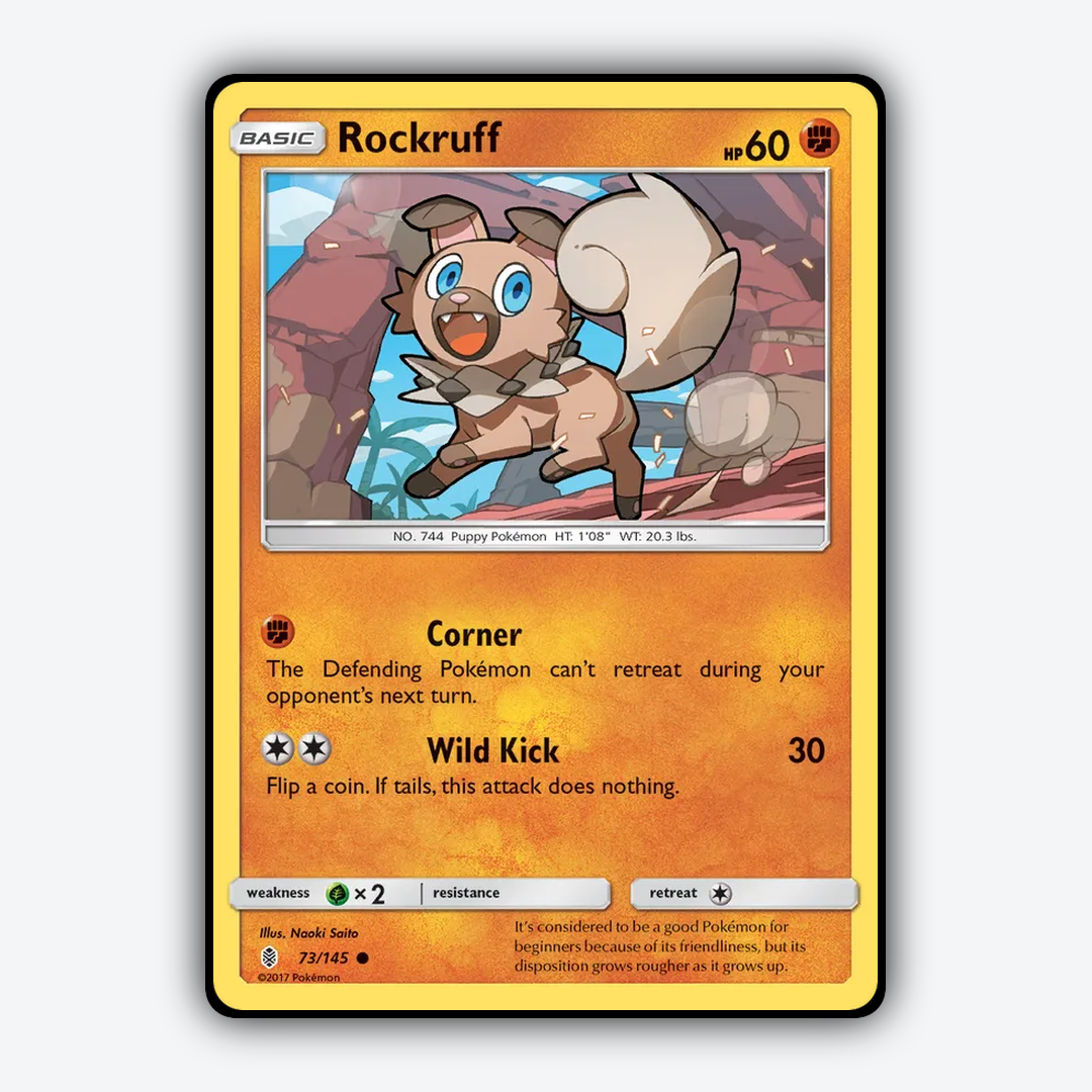 Rockruff 073/145 - Guardians Rising Set - Card Rug