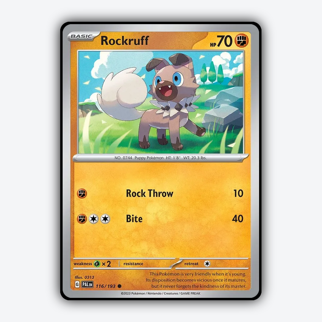 Rockruff 116/193 - Paldea Evolved Set - Card Rug