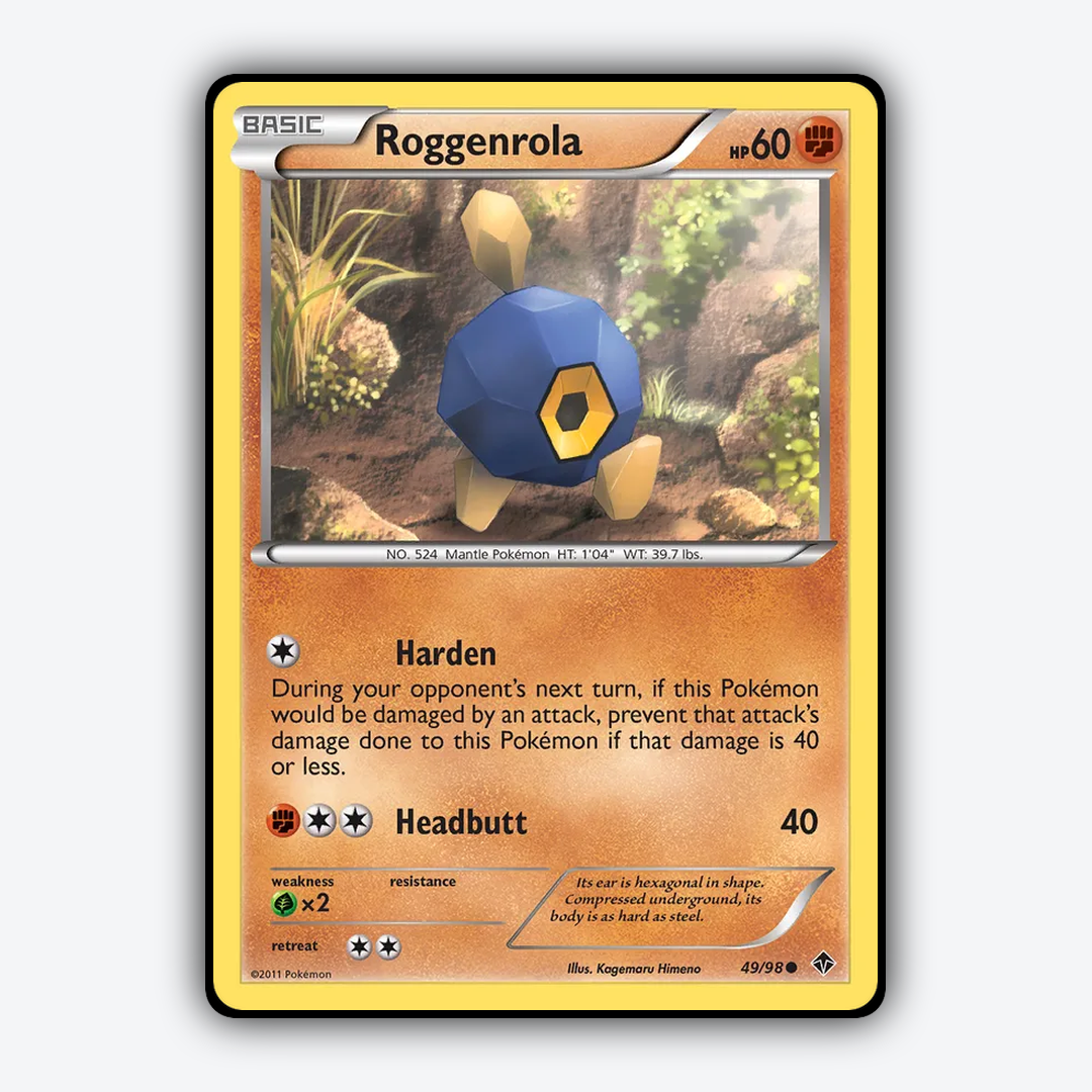 Roggenrola 049/98 - Emerging Powers Set - Card Rug