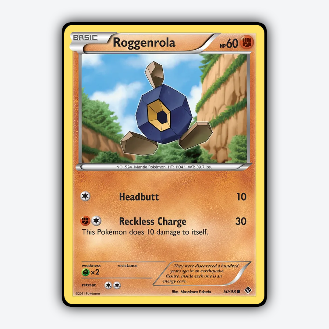 Roggenrola 050/98 - Emerging Powers Set - Card Rug