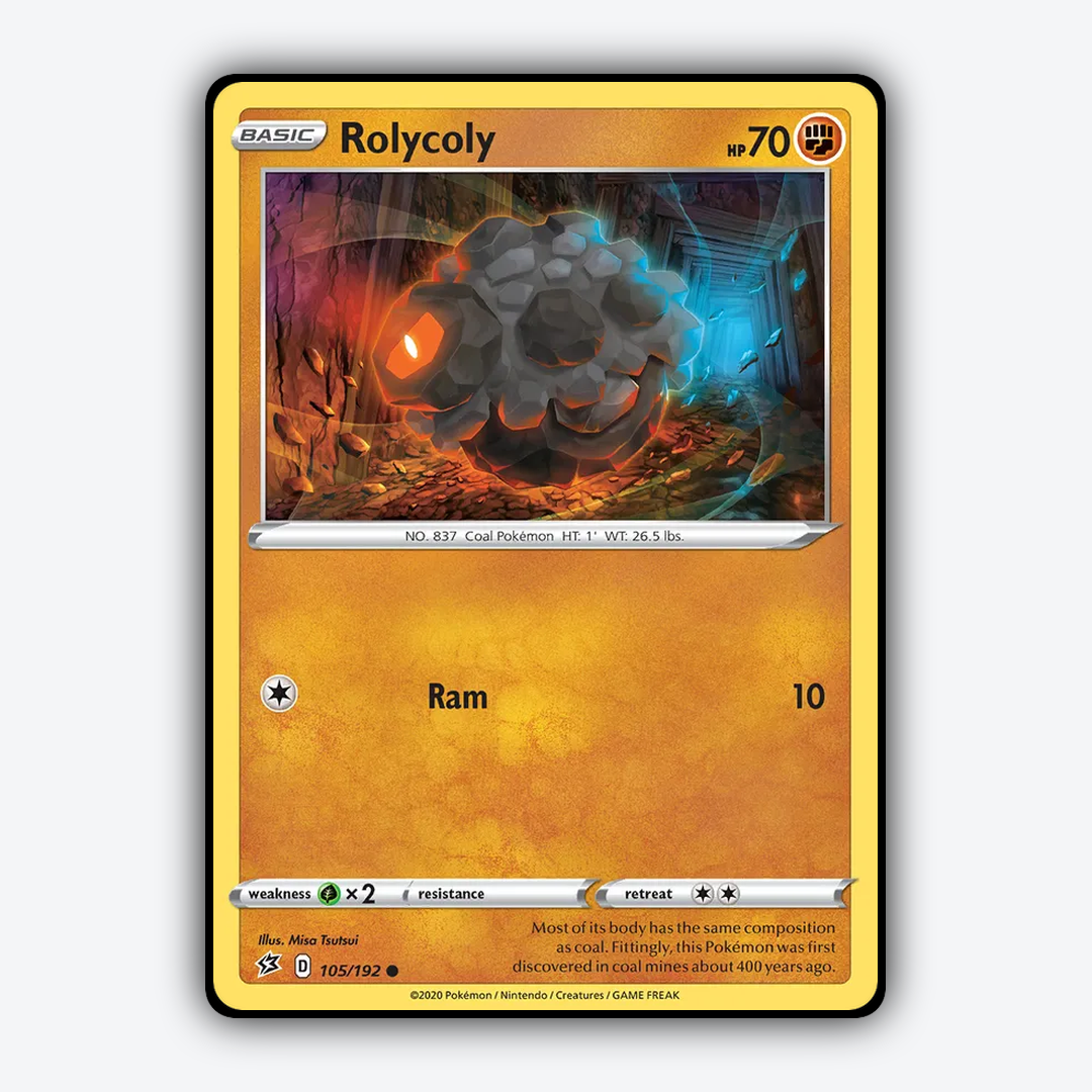 Rolycoly 105/192 - Rebel Clash Set - Card Rug