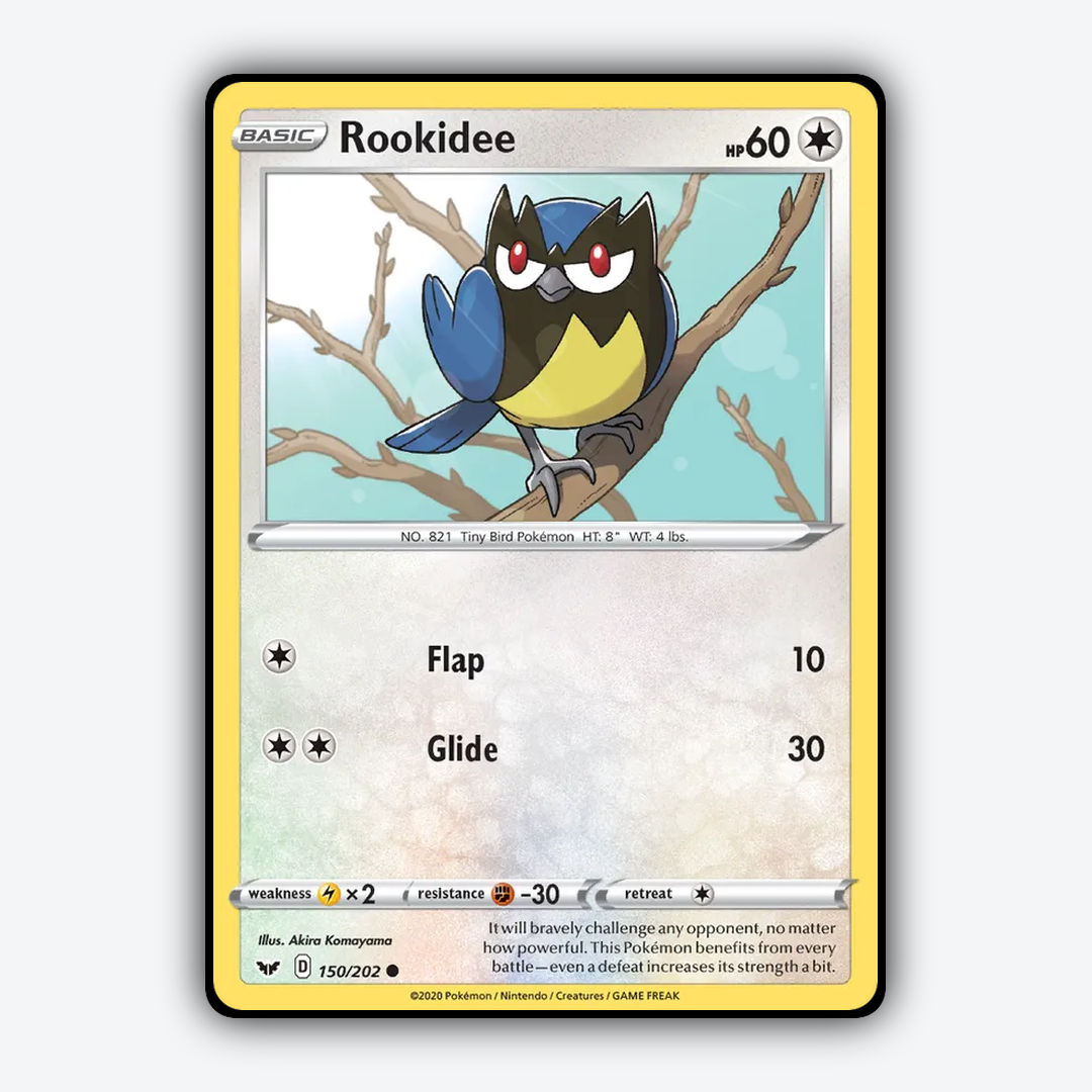 Rookidee 150/202 - Sword & Shield Set - Card Rug