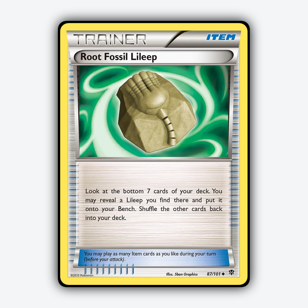 Root Fossil Lileep 087/101 - Plasma Blast Set - Card Rug