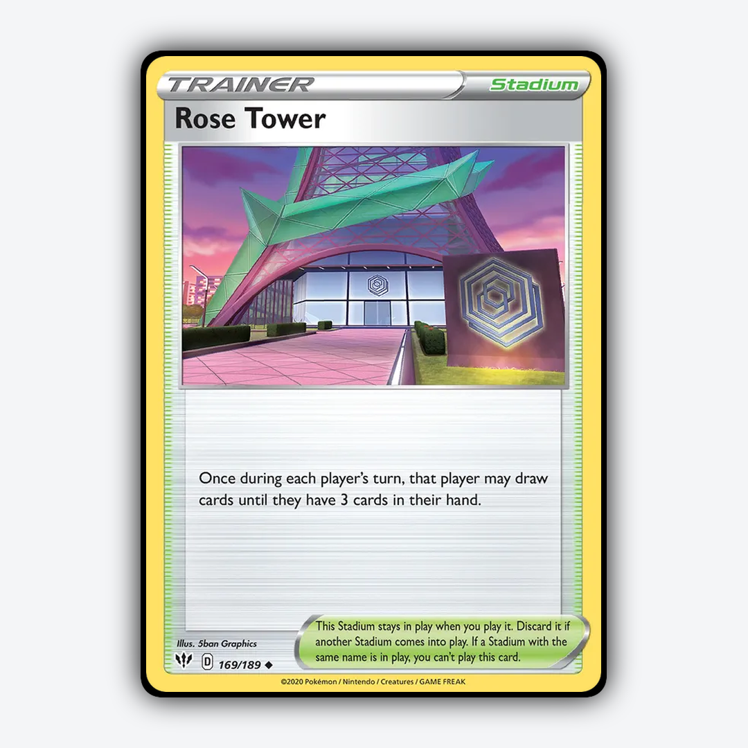 Rose Tower 169/189 - Darkness Ablaze Set - Card Rug