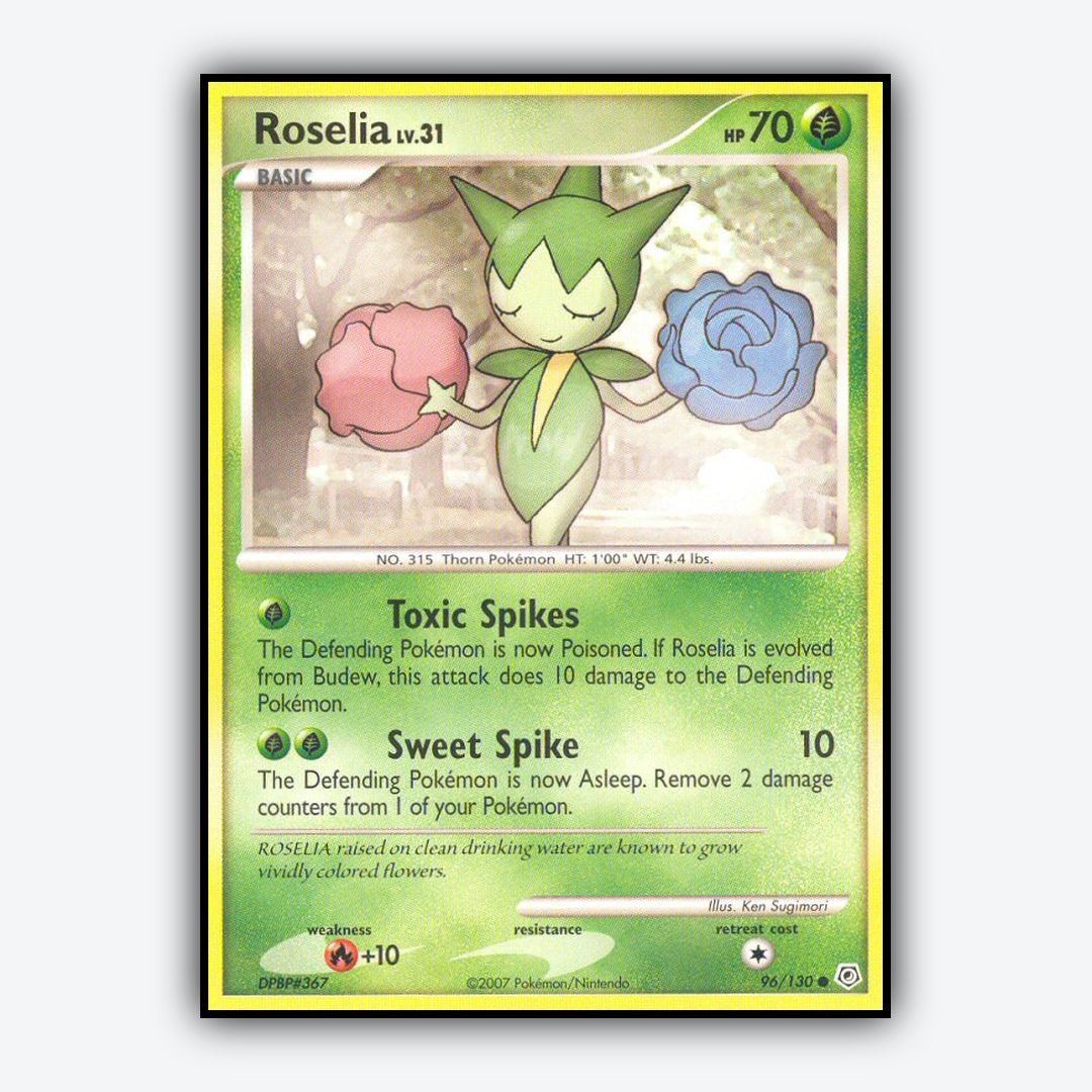Roselia 096/130 - Diamond & Pearl Set - Card Rug