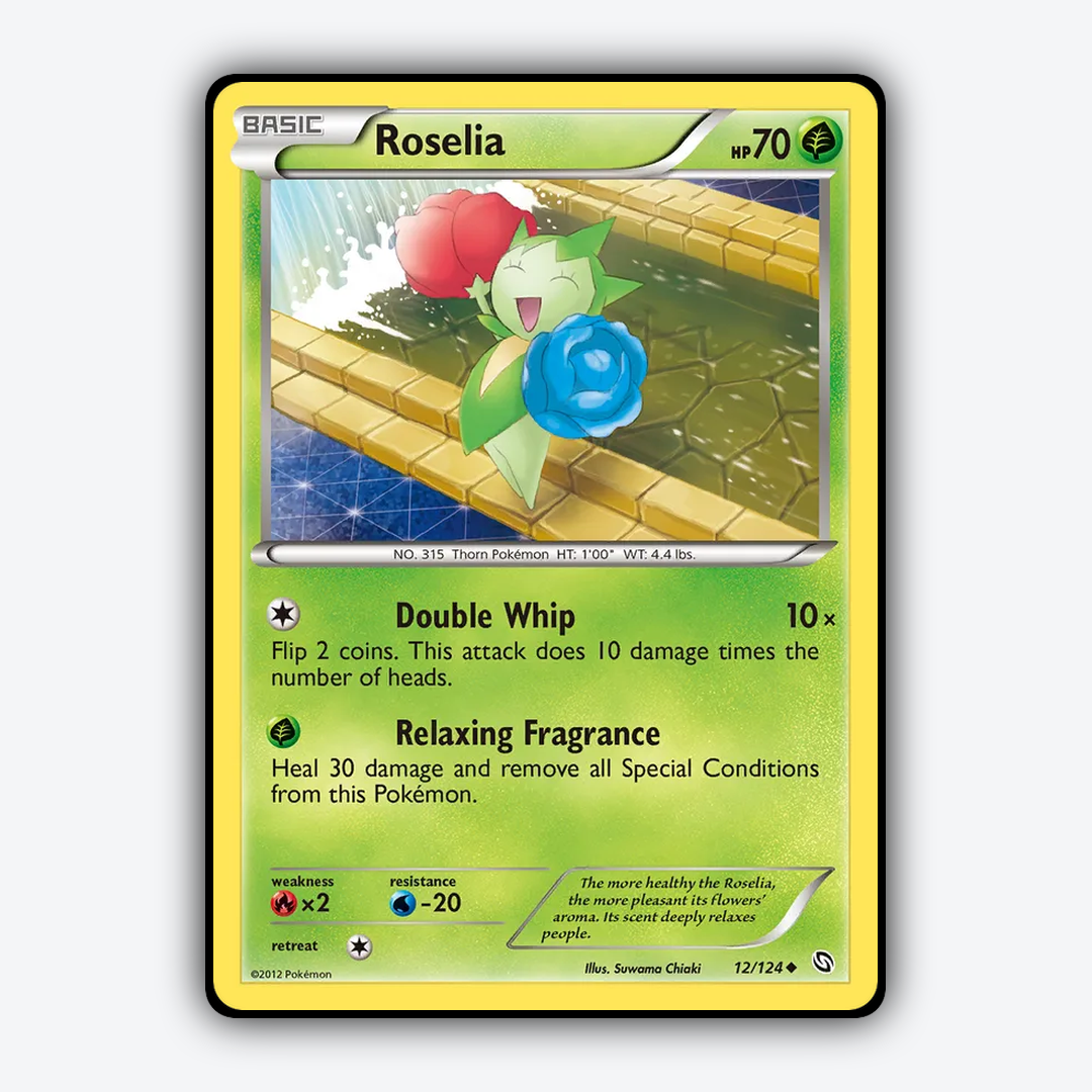 Roselia 012/124 - Dragons Exalted Set - Card Rug
