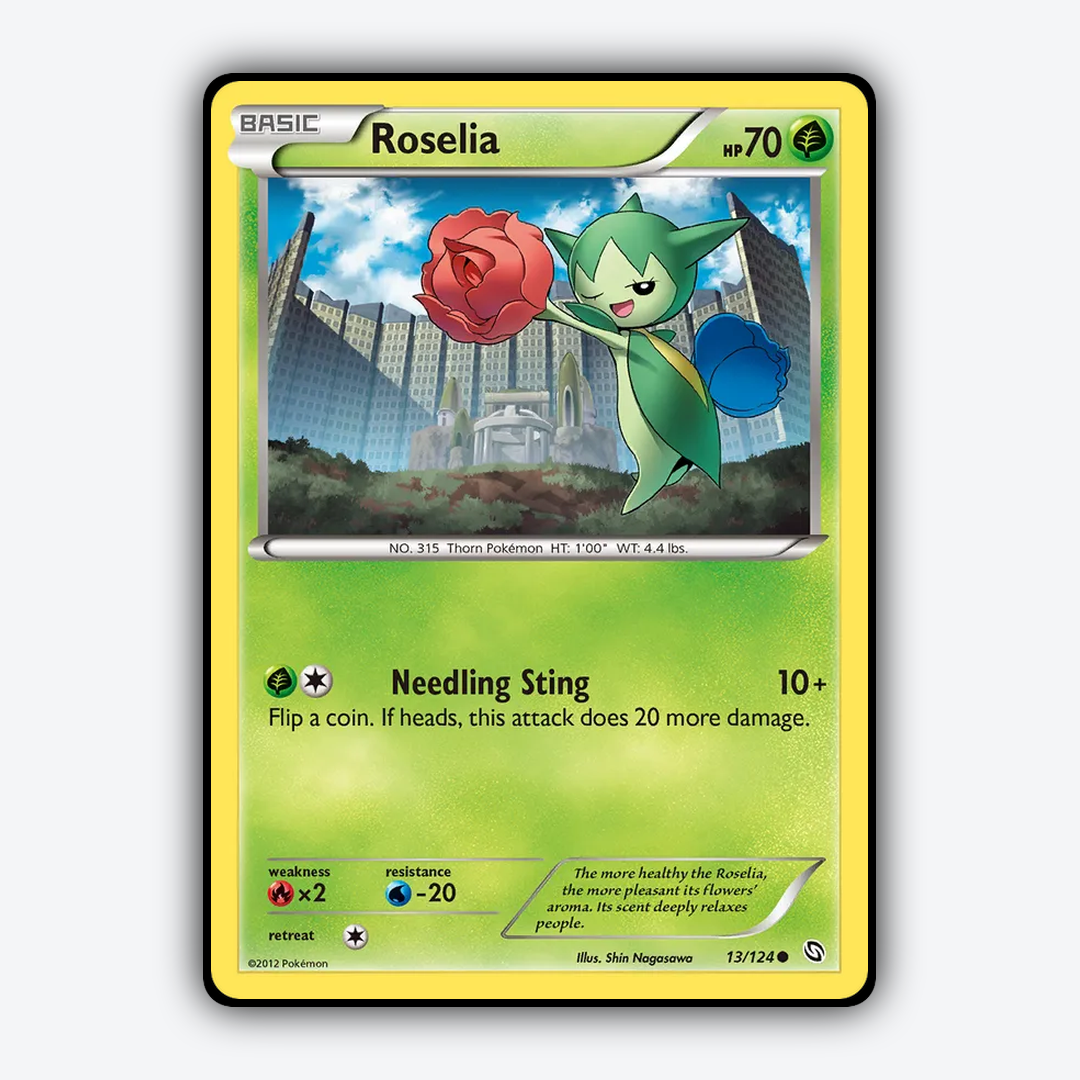 Roselia 013/124 - Dragons Exalted Set - Card Rug