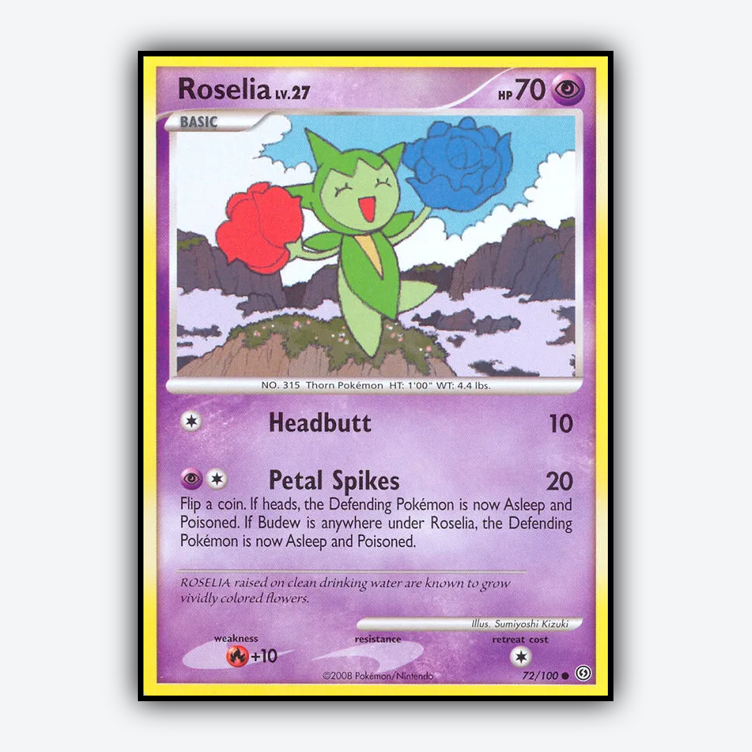 Roselia 072/100 - Stormfront Set - Card Rug