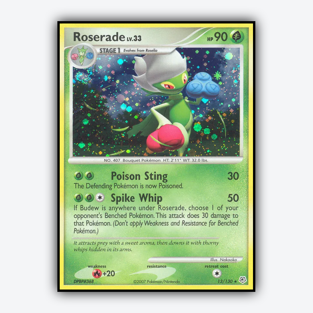 Roserade 013/130 - Diamond & Pearl Set - Card Rug