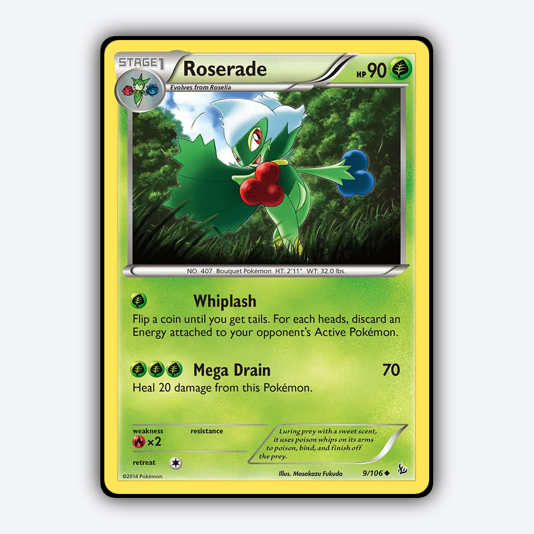 Roserade 009/106 - Flashfire Set - Card Rug