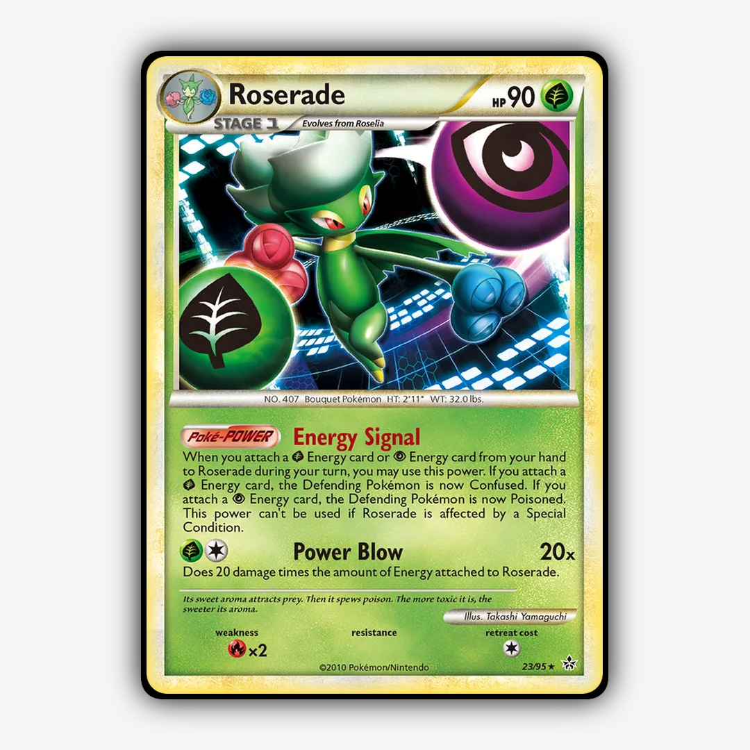 Roserade 023/95 - HS—Unleashed Set - Card Rug