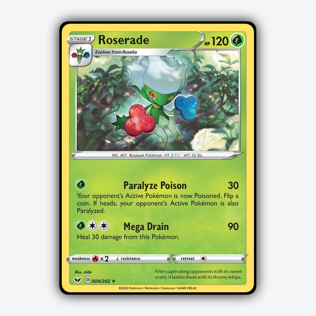 Roserade 004/202 - Sword & Shield Set - Card Rug