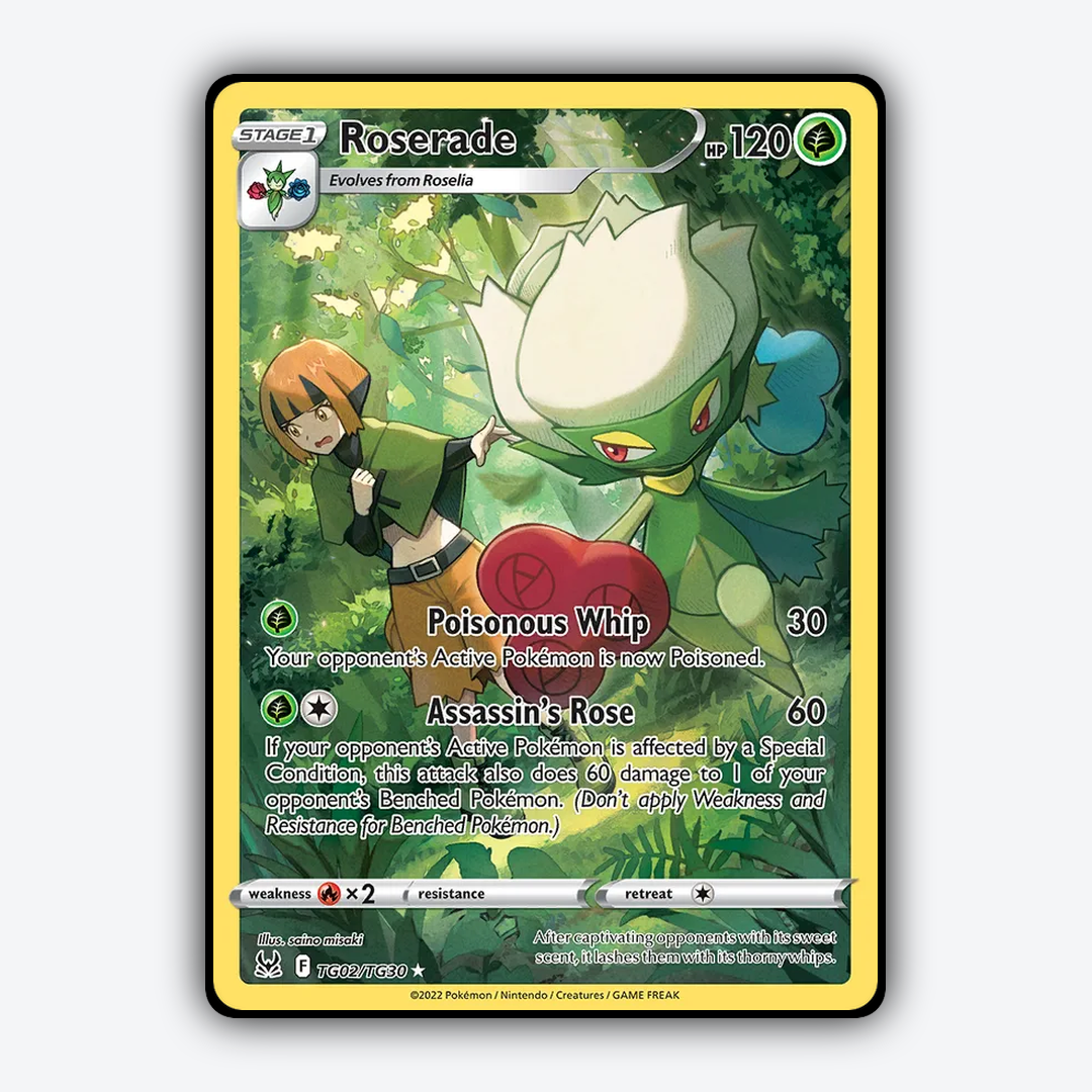 Roserade TG002/30 - TG002/30 Lost Origin Trainer Gallery Set - Card Rug