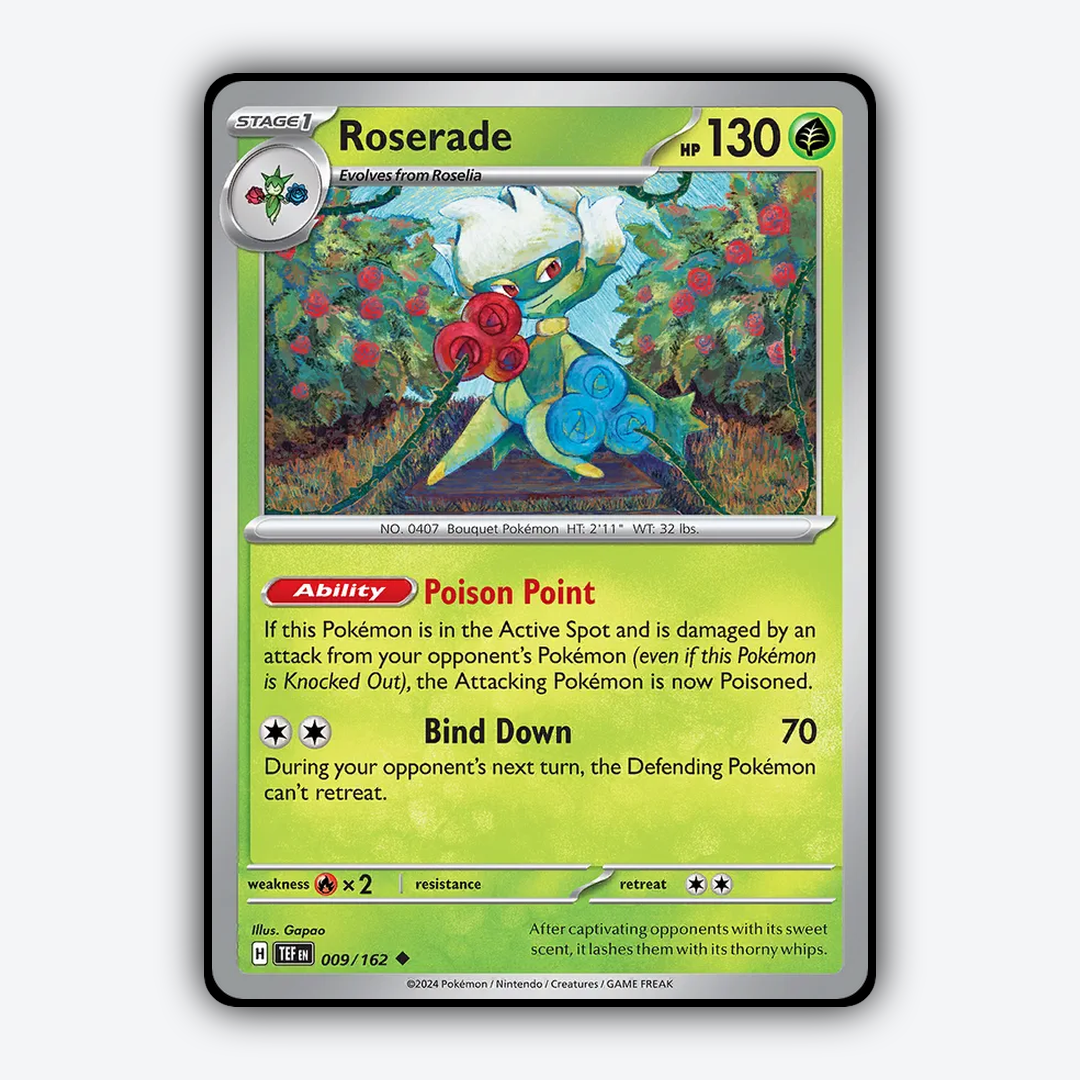 Roserade 009/162 - Temporal Forces Set - Card Rug