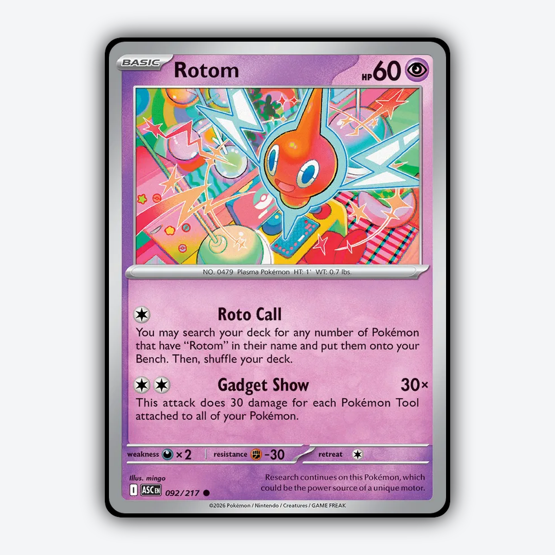 Rotom 092/217 - Ascended Heroes Set - Card Rug