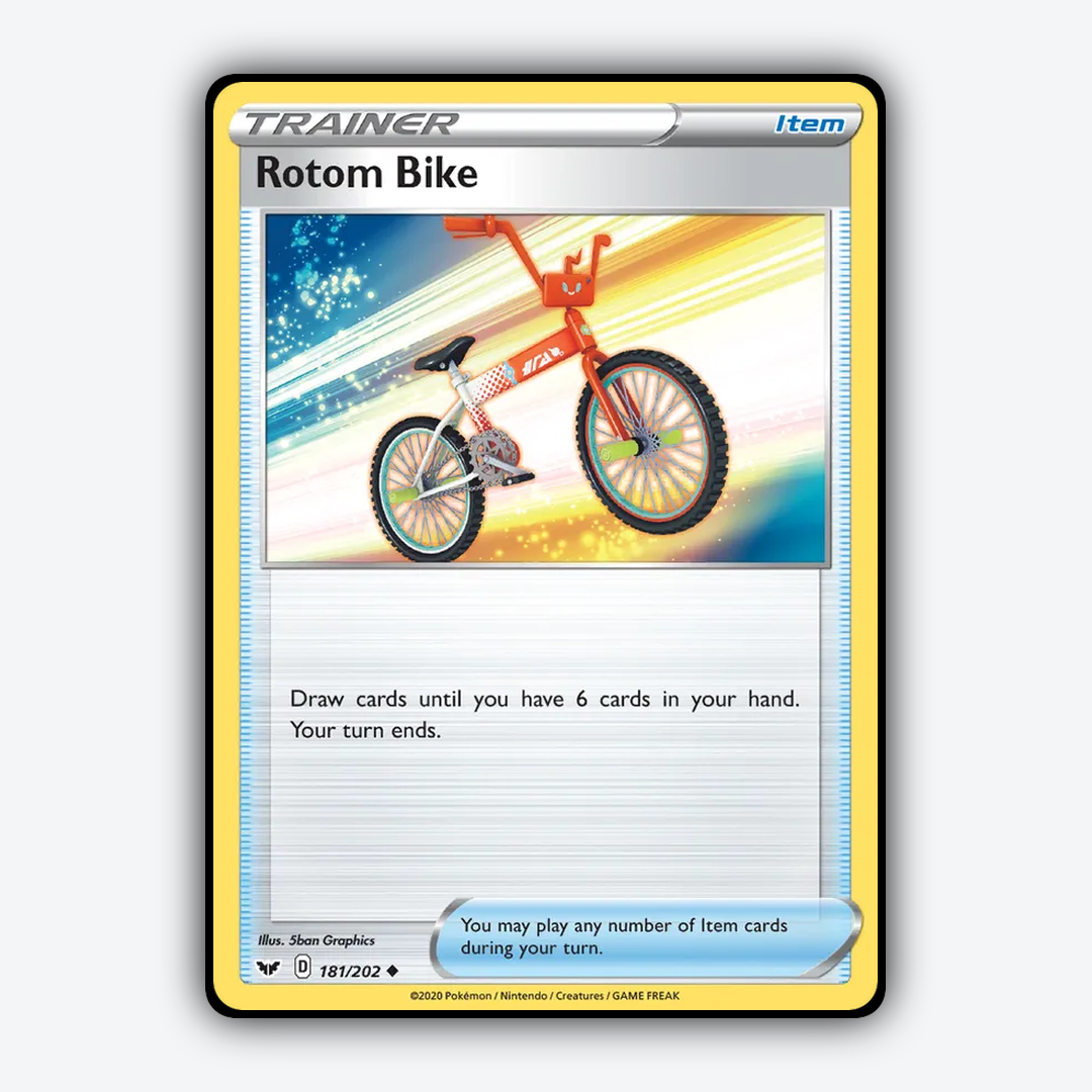 Rotom Bike 181/202 - Sword & Shield Set - Card Rug