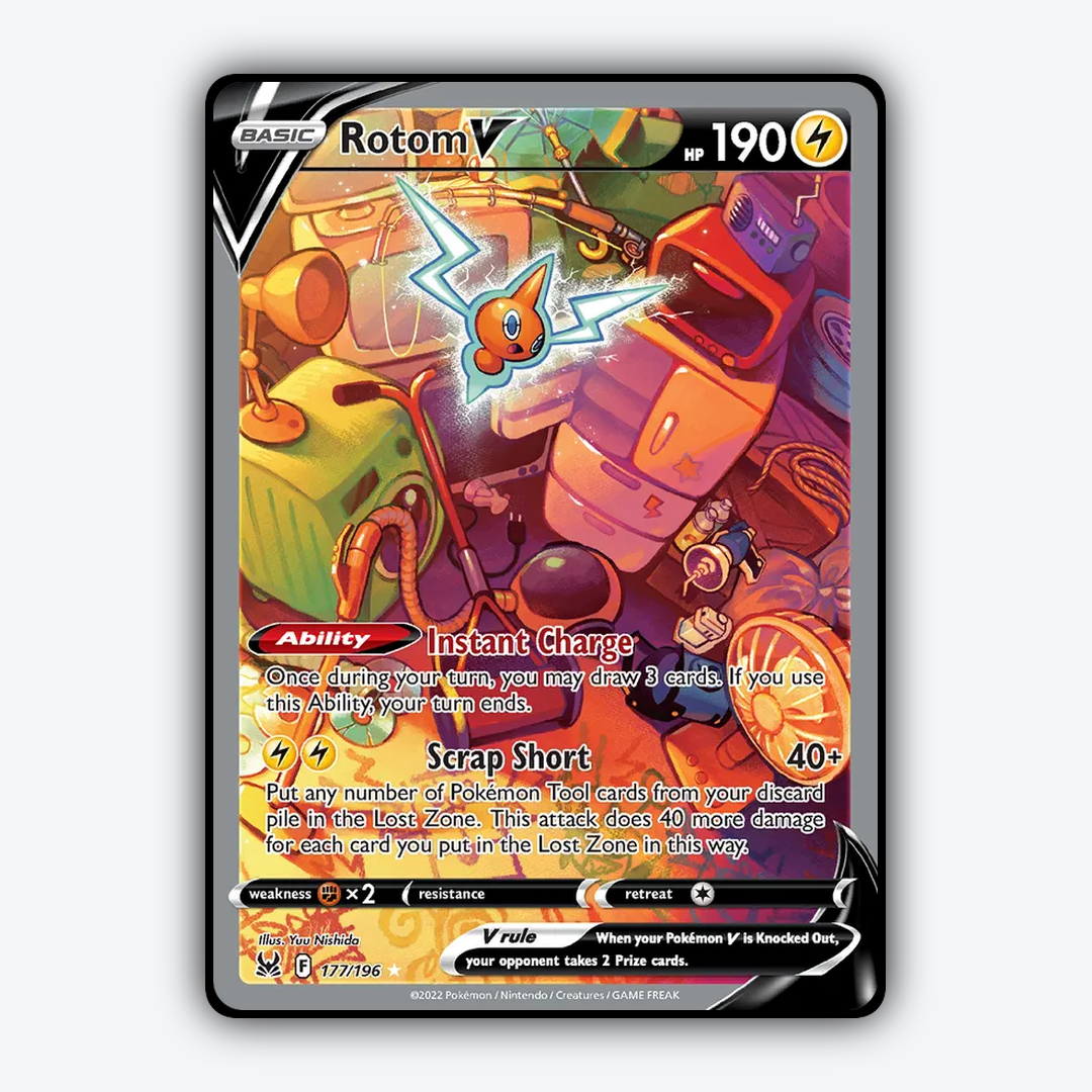 Rotom V 177/196 - Lost Origin Set - Card Rug