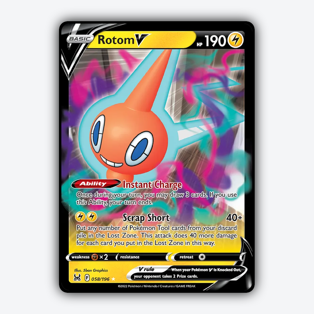 Rotom V 058/196 - Lost Origin Set - Card Rug
