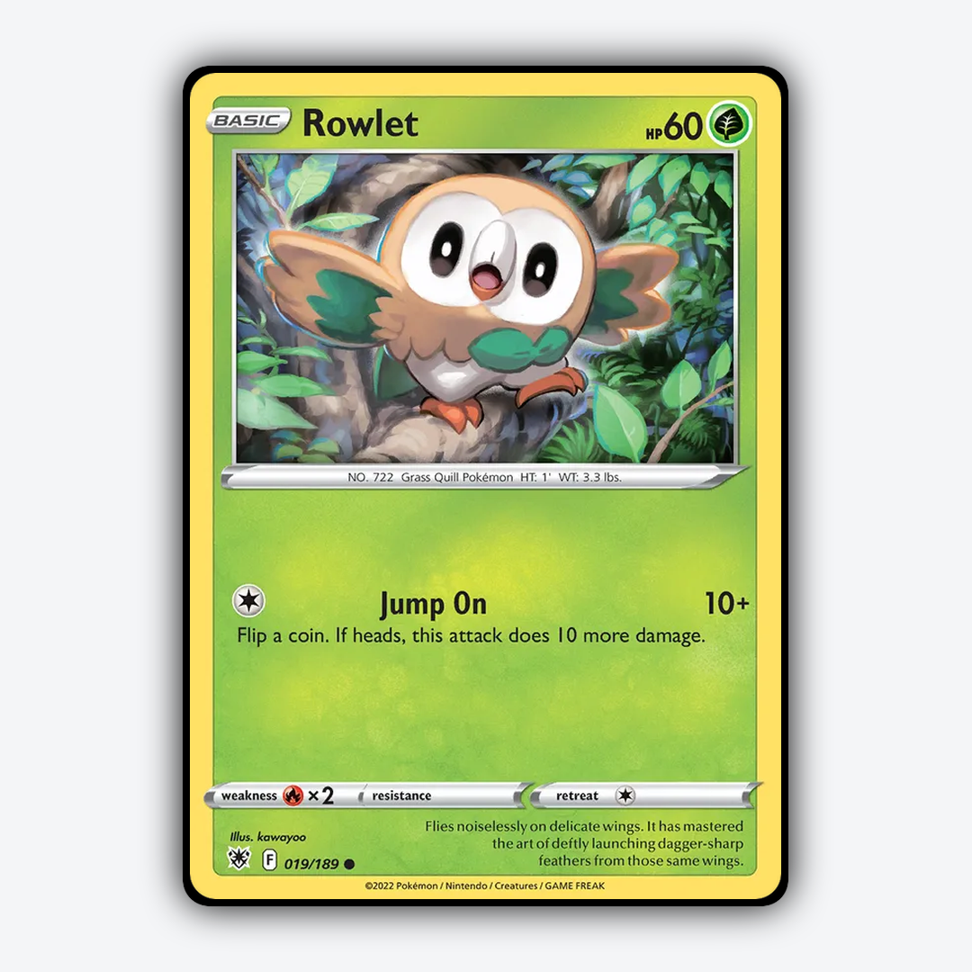 Rowlet 019/189 - Astral Radiance Set - Card Rug