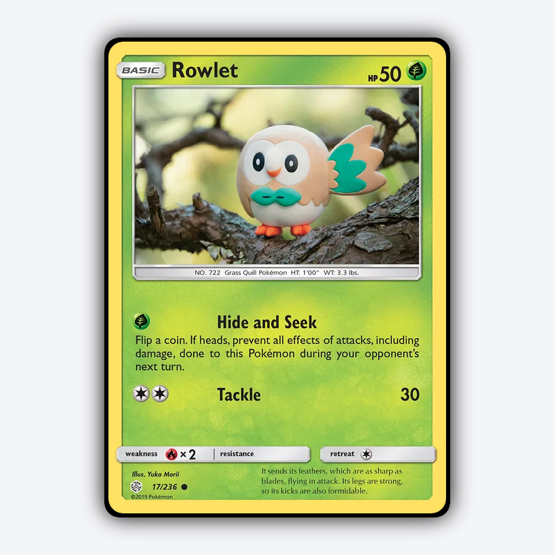 Rowlet 017/236 - Cosmic Eclipse Set - Card Rug