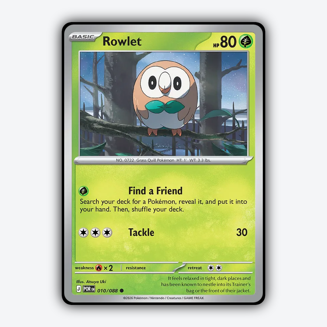 Rowlet 010/088 - Perfect Order Set - Card Rug