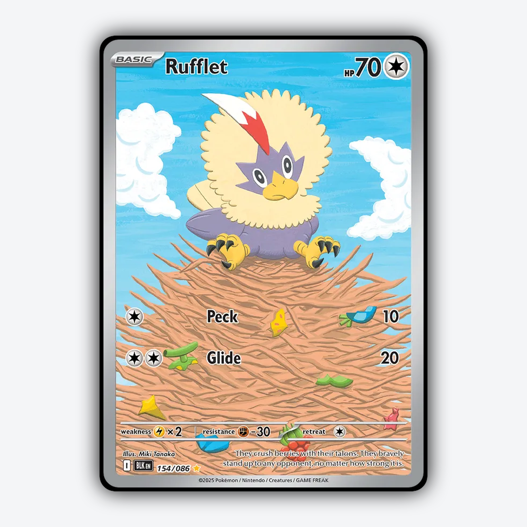 Rufflet #154 - Black Bolt Set - Card Rug