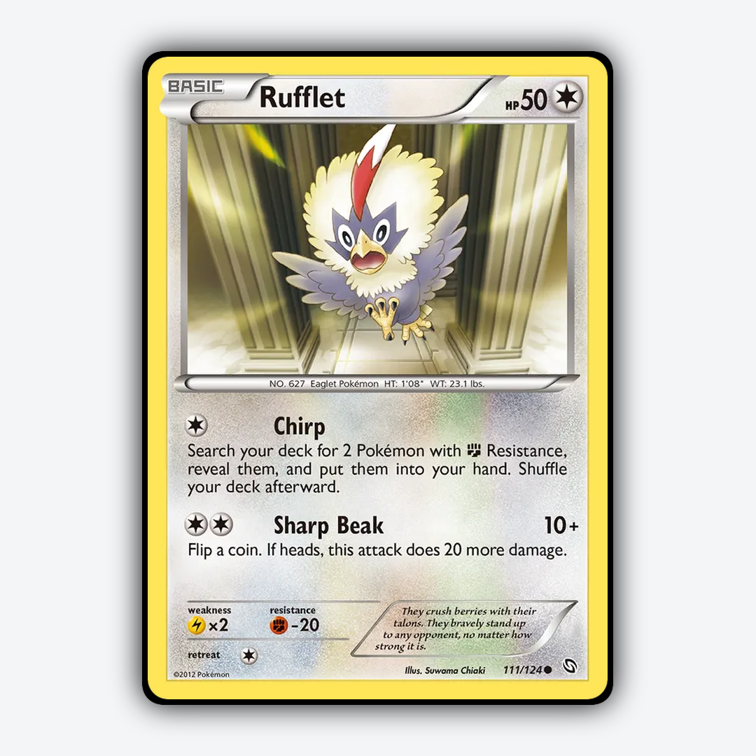 Rufflet 111/124 - Dragons Exalted Set - Card Rug