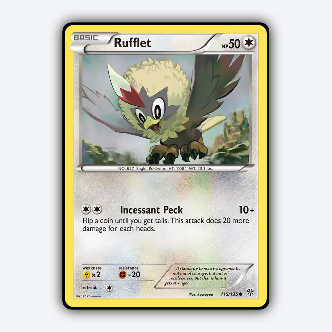 Rufflet 115/135 - Plasma Storm Set - Card Rug