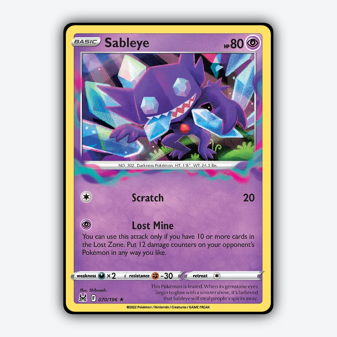 Sableye 070/196 - Lost Origin Set - Card Rug