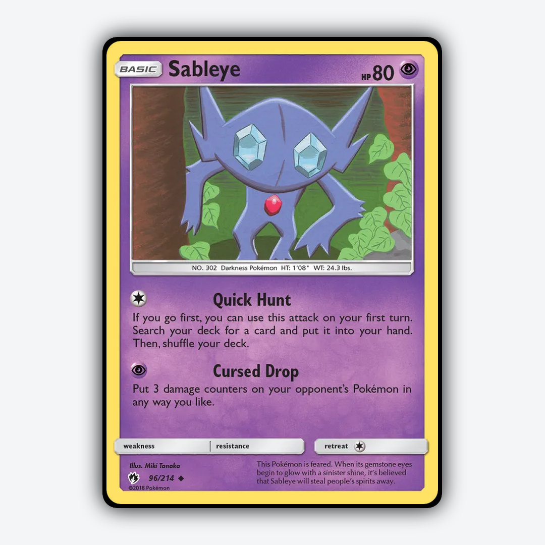 Sableye 096/214 - Lost Thunder Set - Card Rug