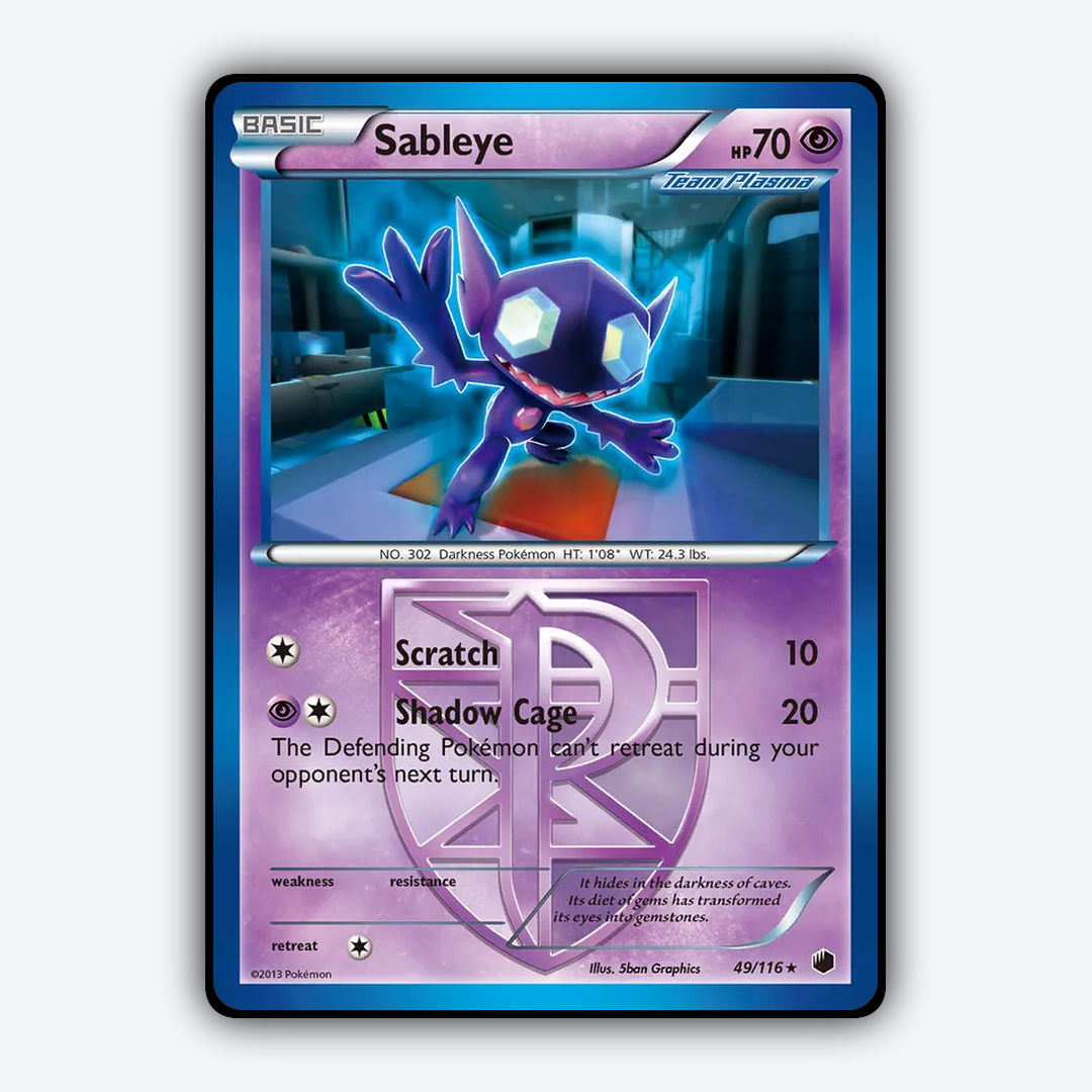 Sableye 049/116 - Plasma Freeze Set - Card Rug