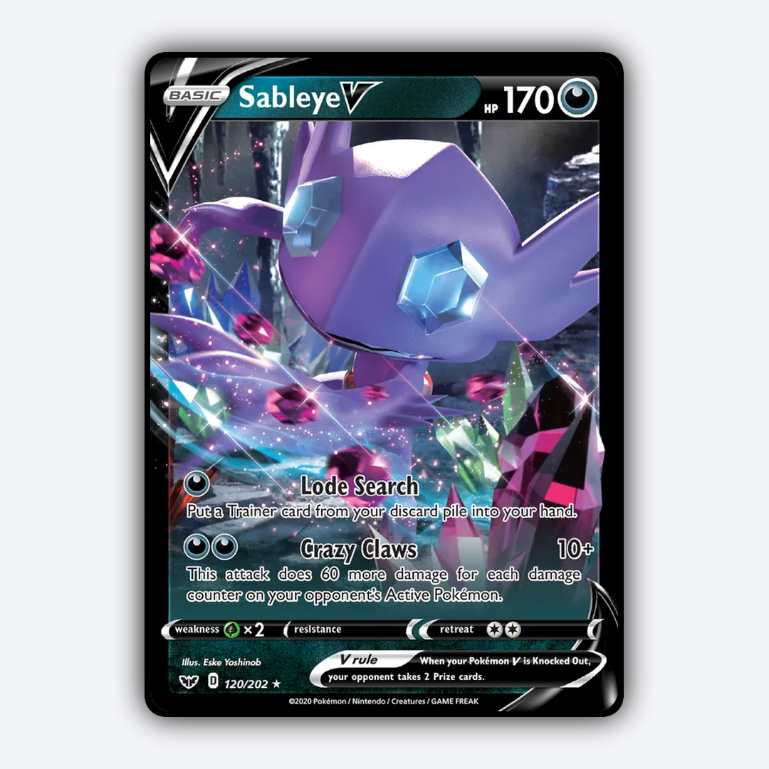 Sableye V 120/202 - Sword & Shield Set - Card Rug