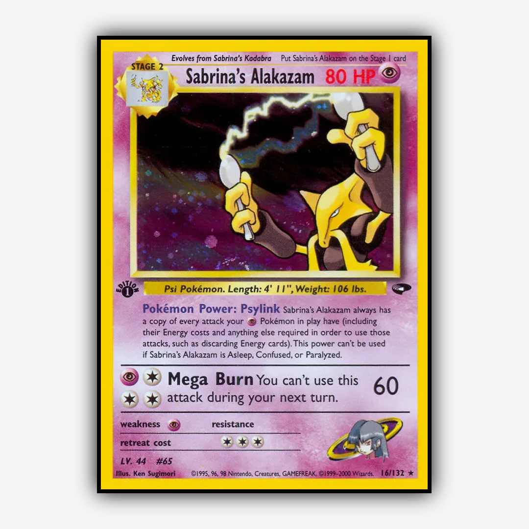 Sabrina's Alakazam 016/132 - Gym Challenge Set - Card Rug