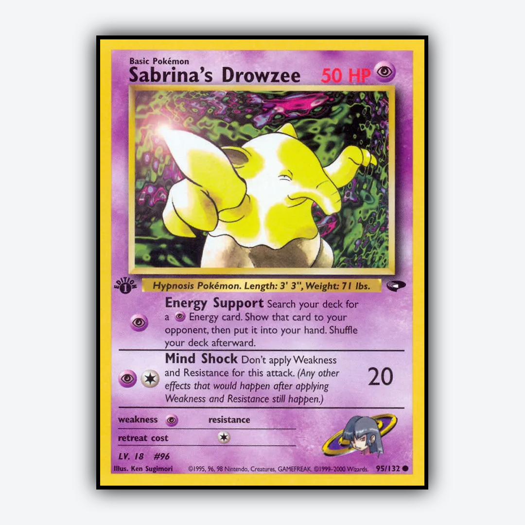 Sabrina's Drowzee 095/132 - Gym Challenge Set - Card Rug