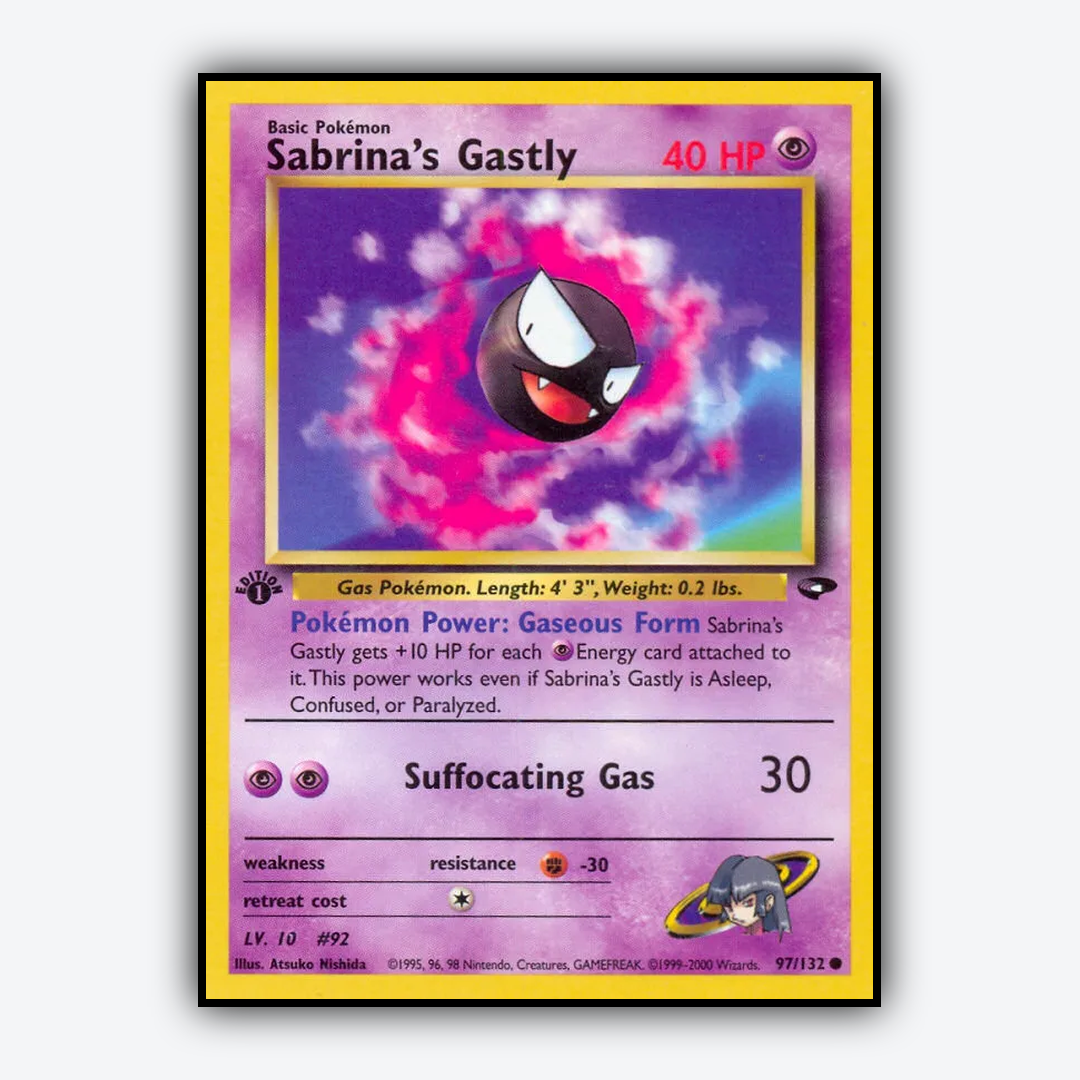 Sabrina's Gastly 097/132 - Gym Challenge Set - Card Rug