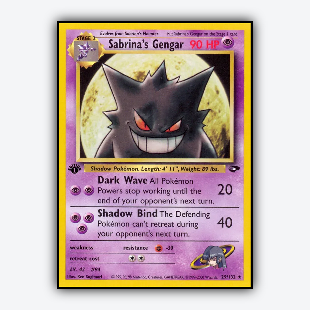 Sabrina's Gengar 029/132 - Gym Challenge Set - Card Rug