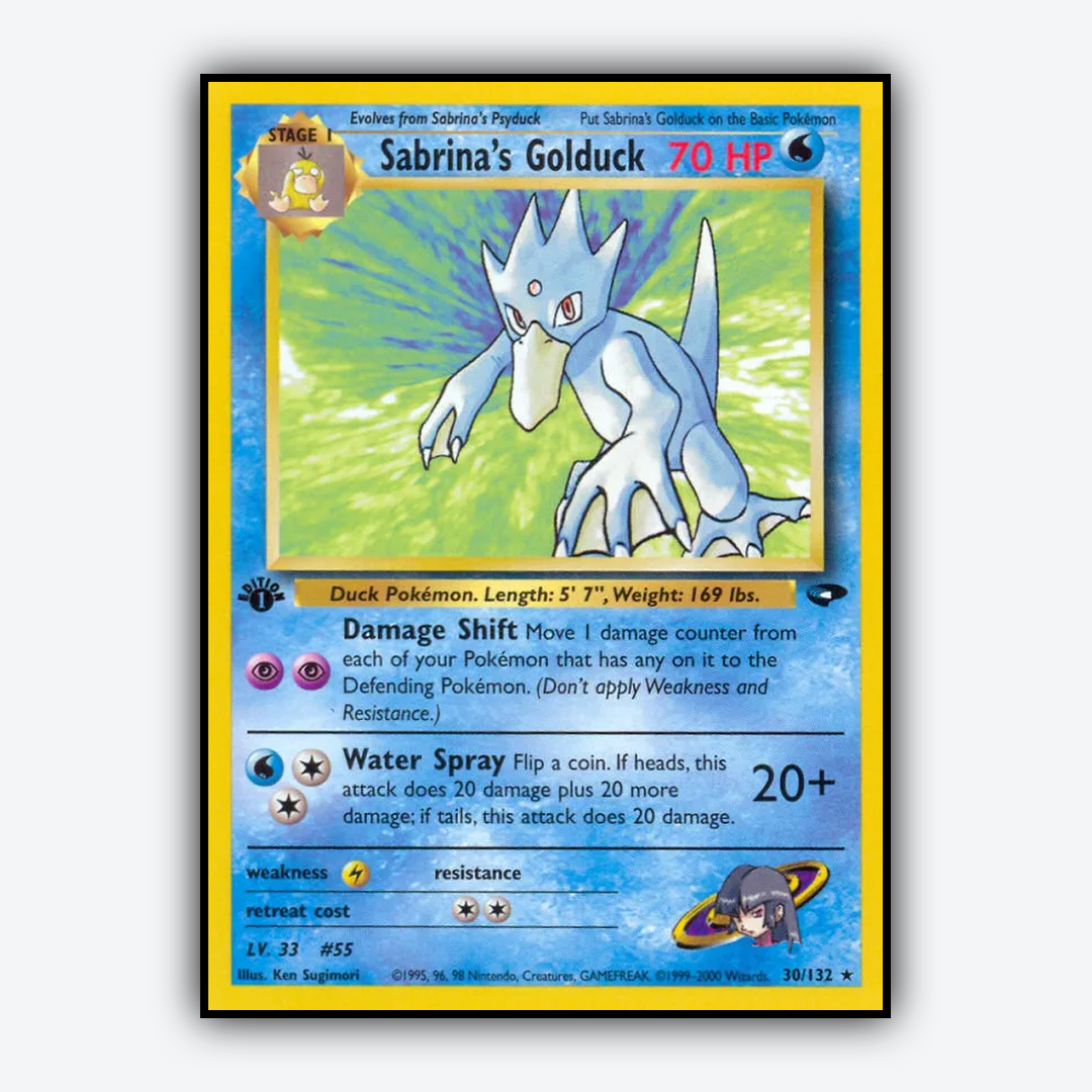 Sabrina's Golduck 030/132 - Gym Challenge Set - Card Rug