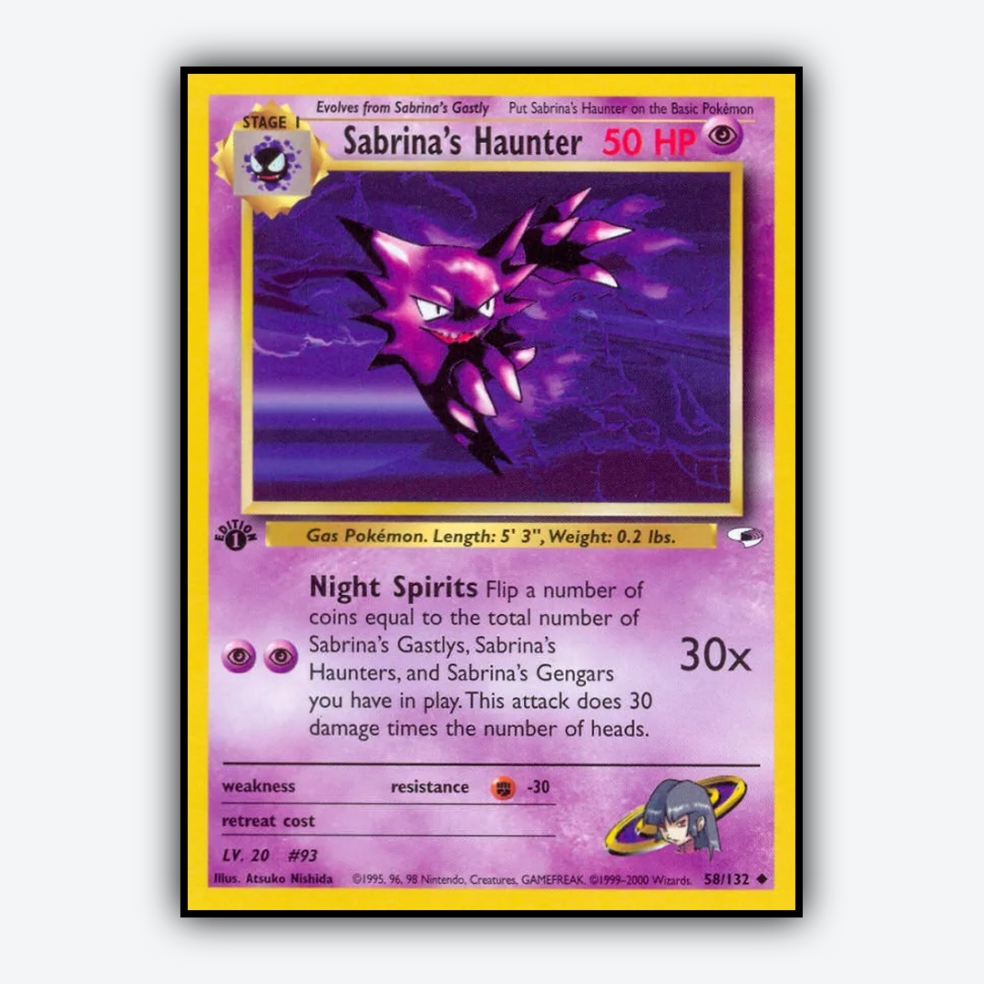 Sabrina's Haunter 058/132 - Gym Heroes Set - Card Rug