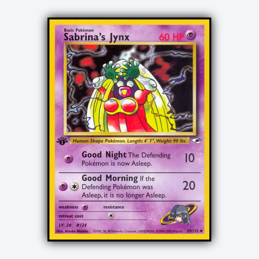 Sabrina's Jynx 059/132 - Gym Heroes Set - Card Rug