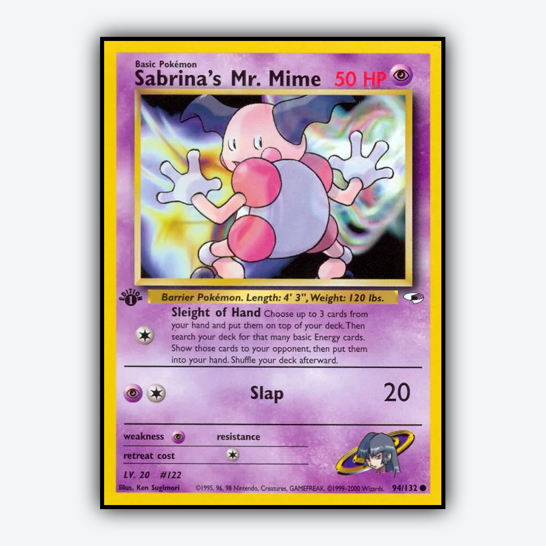 Sabrina's Mr. Mime 094/132 - Gym Heroes Set - Card Rug