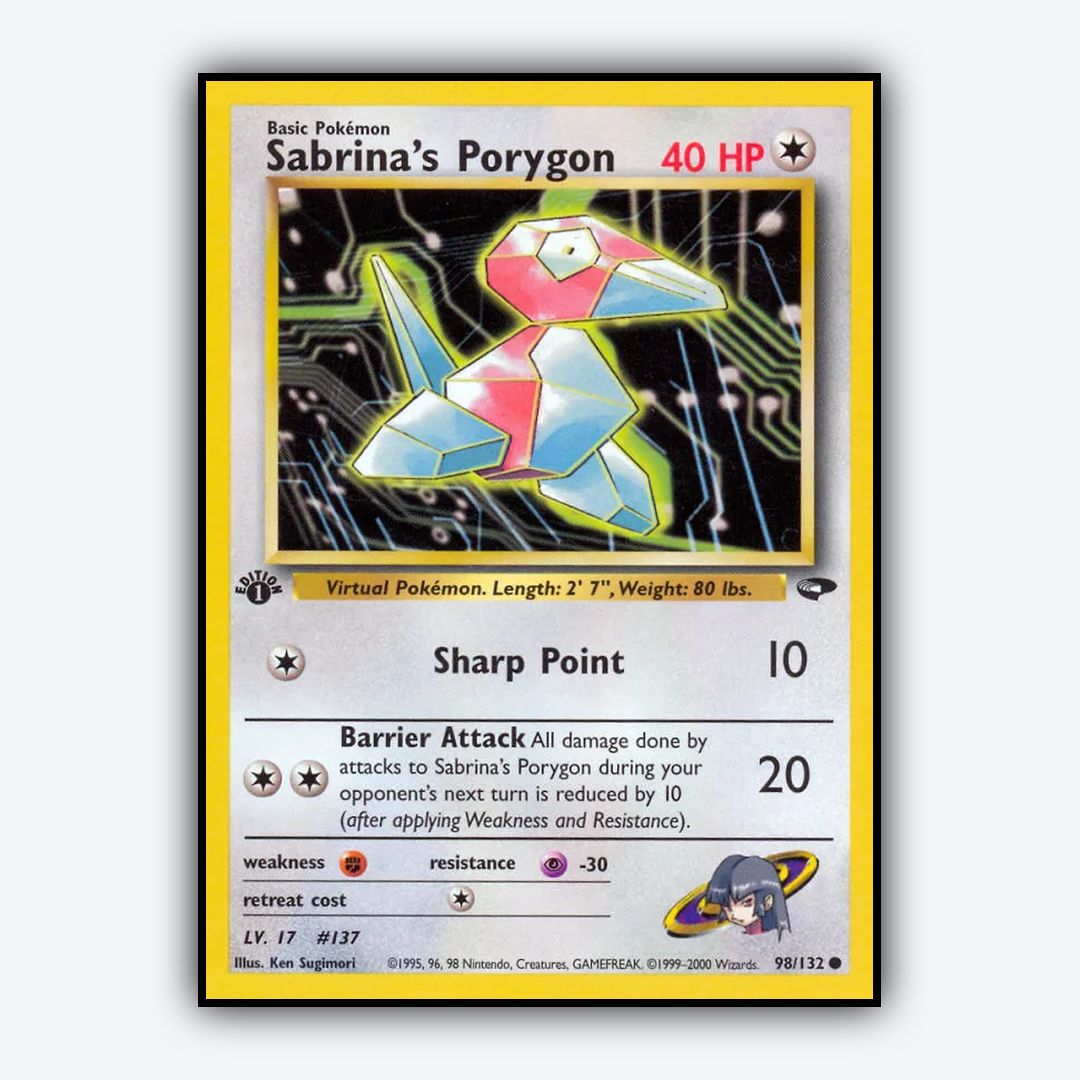 Sabrina's Porygon 098/132 - Gym Challenge Set - Card Rug