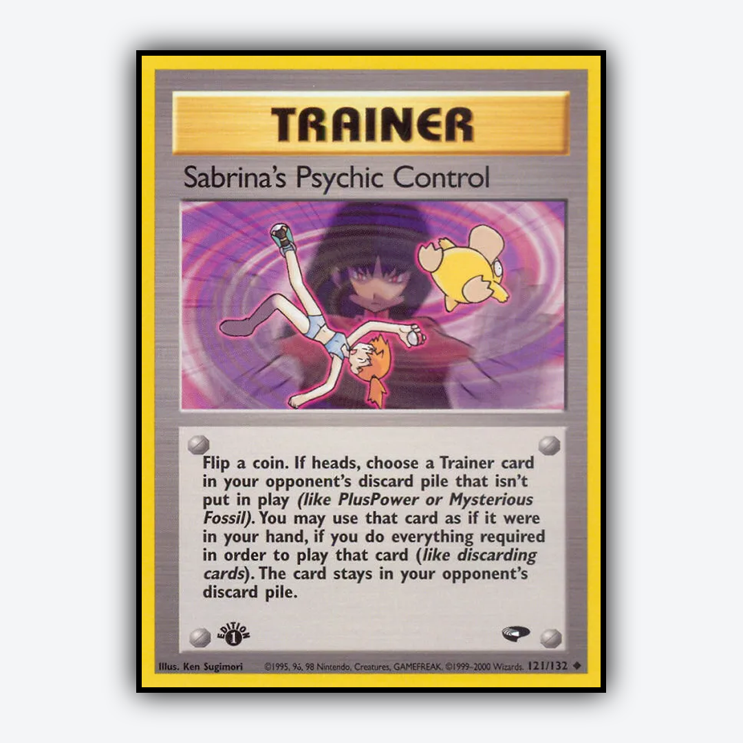 Sabrina's Psychic Control 121/132 - Gym Challenge Set - Card Rug