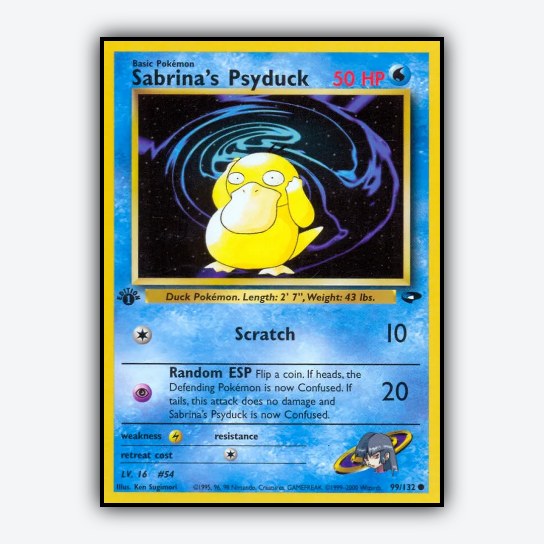 Sabrina's Psyduck 099/132 - Gym Challenge Set - Card Rug