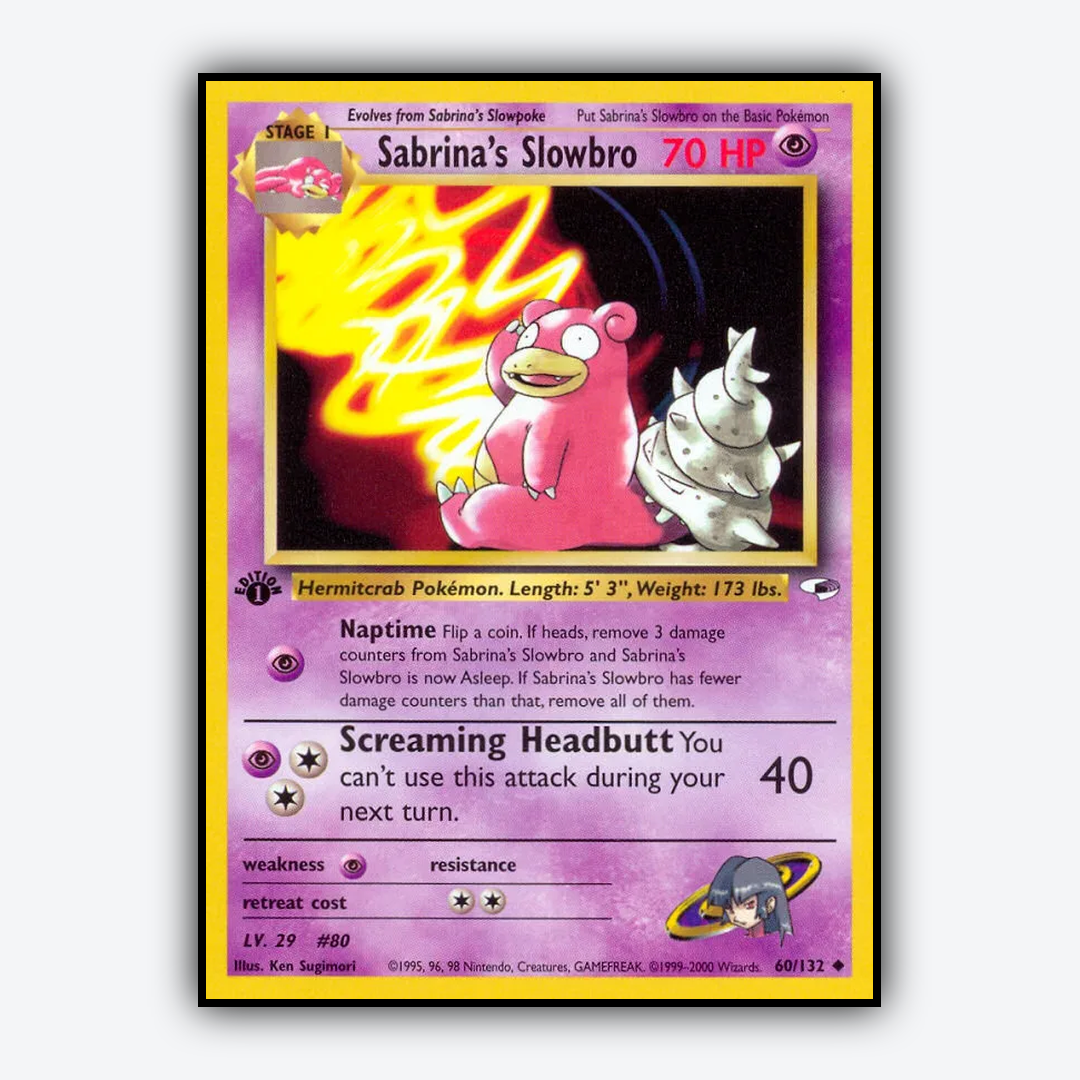 Sabrina's Slowbro 060/132 - Gym Heroes Set - Card Rug
