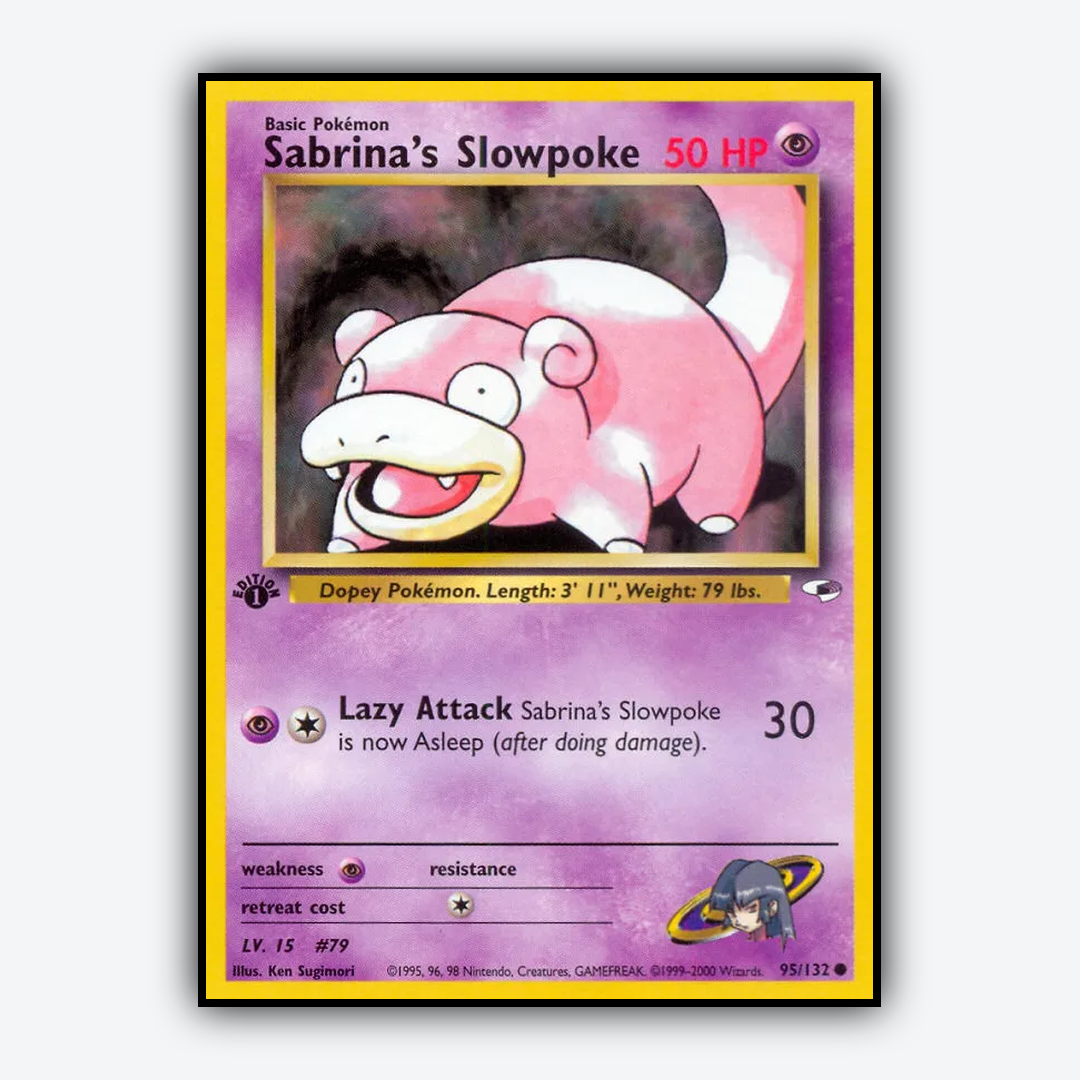 Sabrina's Slowpoke 095/132 - Gym Heroes Set - Card Rug