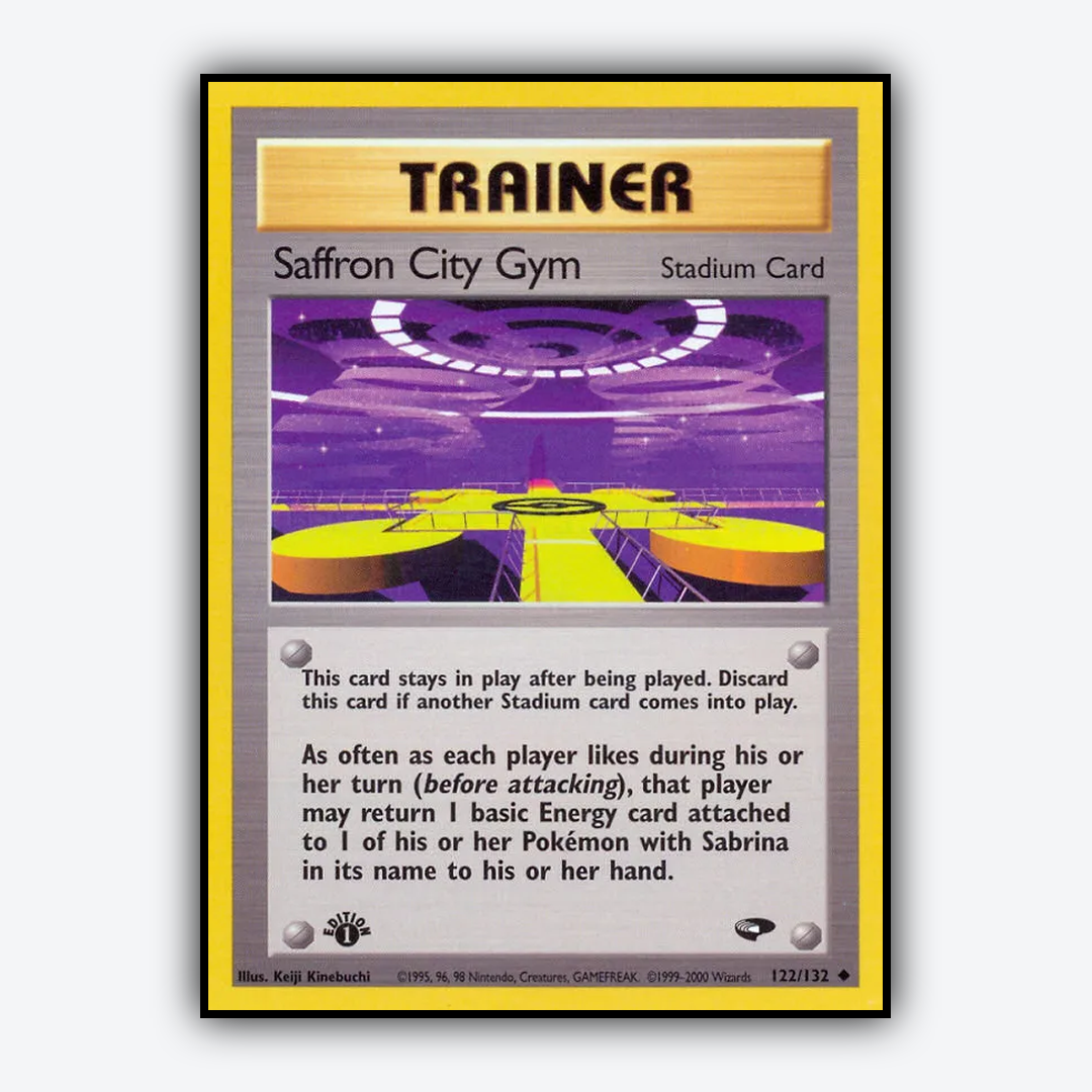 Saffron City Gym 122/132 - Gym Challenge Set - Card Rug