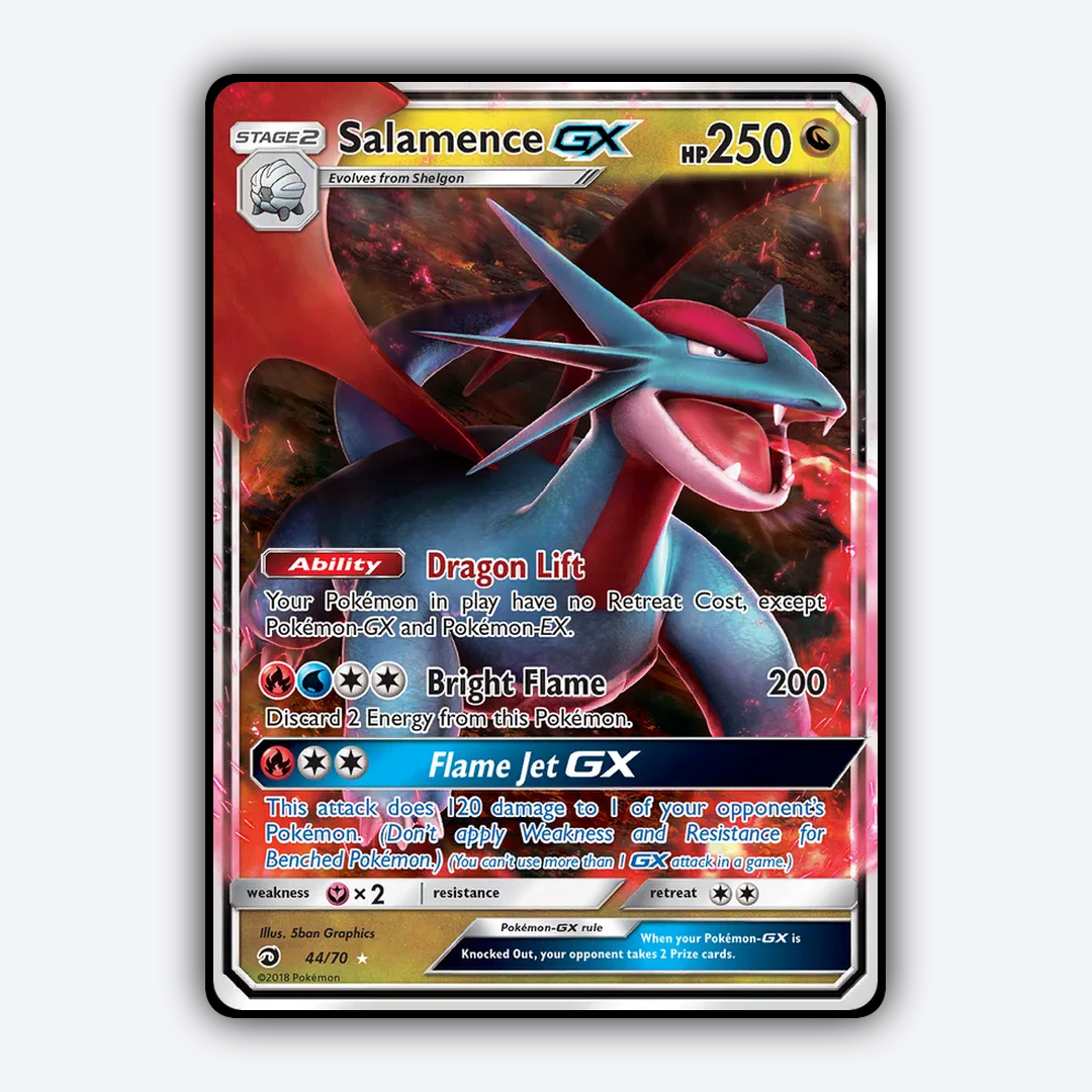 Salamence-GX 044/70 - Dragon Majesty Set - Card Rug