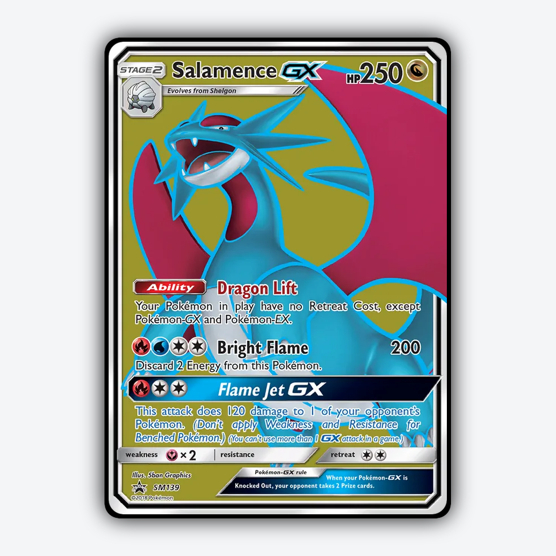 Salamence-GX #139 - SM Black Star Promos Set - Card Rug