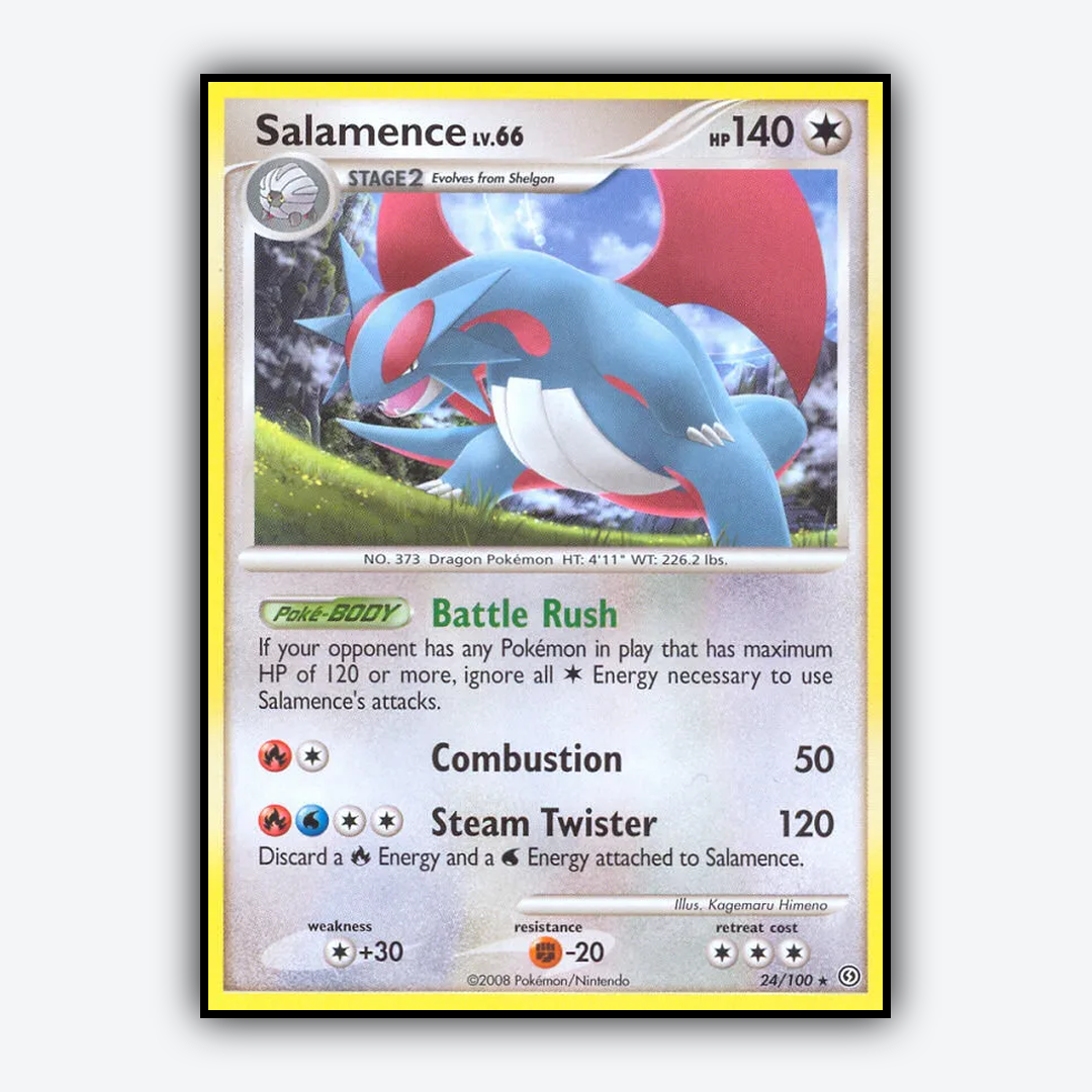 Salamence 024/100 - Stormfront Set - Card Rug